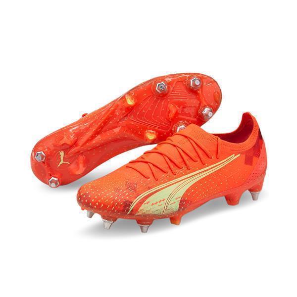 Puma Ultra Ultimate MxSG Herren Fussballschuhe coral-fizzylight-black 48