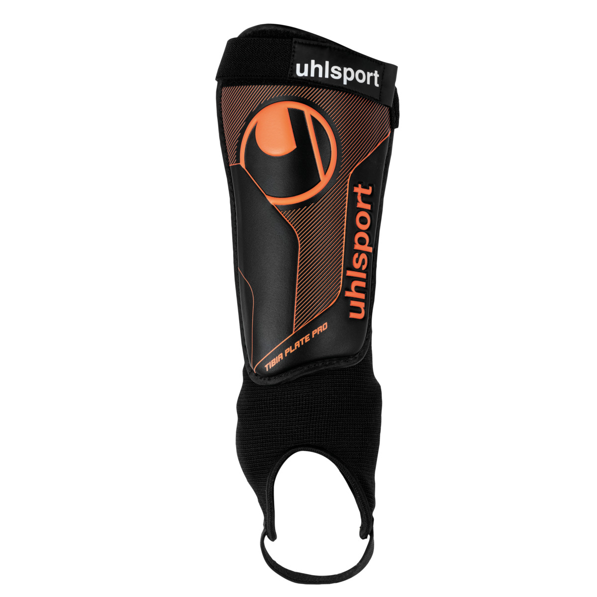 Uhlsport Tibia Plate Pro Schienbeinschoner XL schwarz / fluo orange