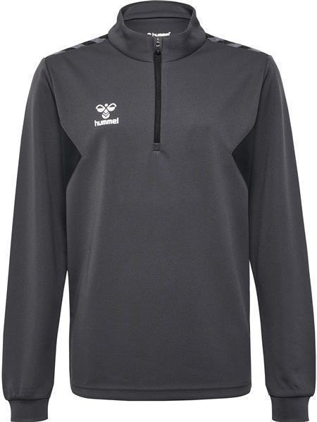 Hummel hmlAUTHENTIC HALF ZIP SWEAT KIDS - ASPHALT - 152