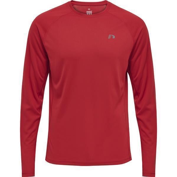 Hummel MEN CORE RUNNING T-SHIRT L/S - TANGO RED - 2XL