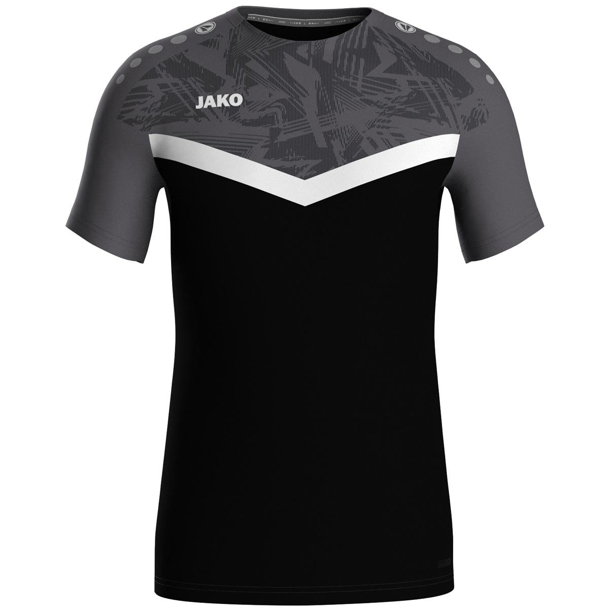 JAKO T-Shirt Iconic, XL, schwarz/anthrazit
