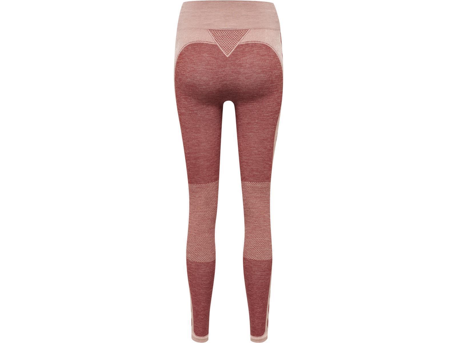 Hummel hmlCLEA SEAMLESS MID WAIST TIGHTS WITHERED ROSE/ROSE TAN MELANGE S