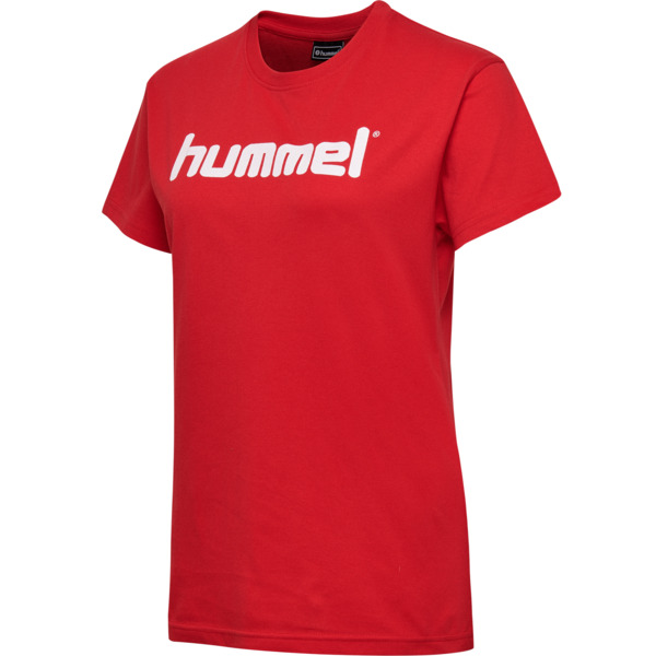 Hummel HMLGO COTTON LOGO T-SHIRT WOMAN S/S - TRUE RED - M