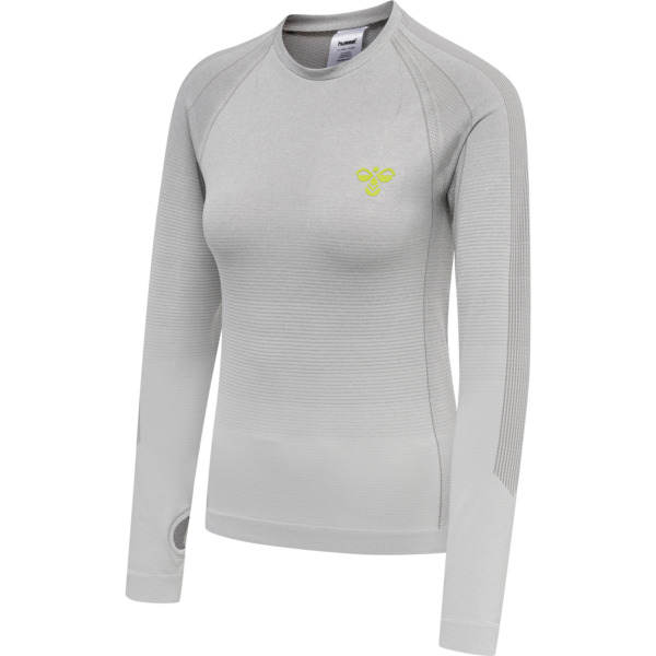 Hummel hmlGG12 TRAINING SEAMLESS L/S WOMAN - ALLOY MELANGE - L