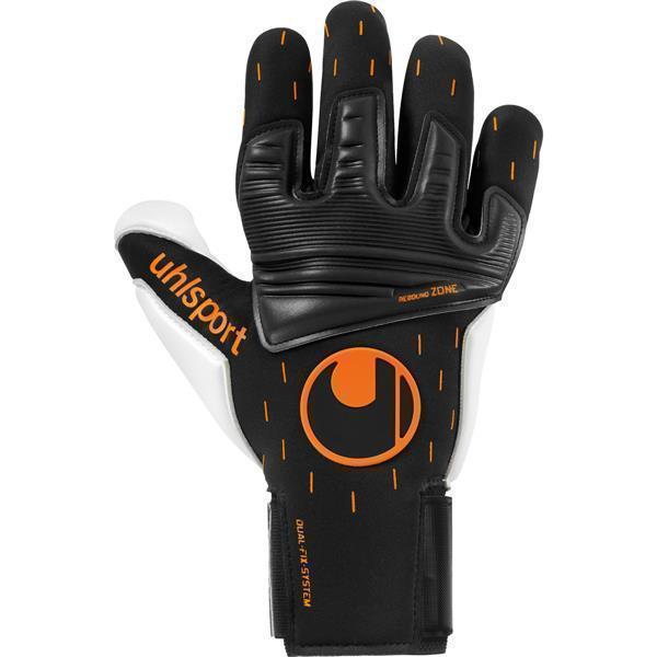 Uhlsport Speed Contact Absolutgrip Reflex Torwarthandschuhe 7,5 schwarz / weiß / fluo orange