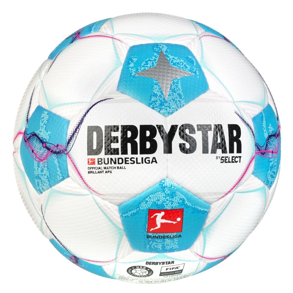 Derbystar Bundesliga Brillant APS v 24 Spielball weiß/blau 5