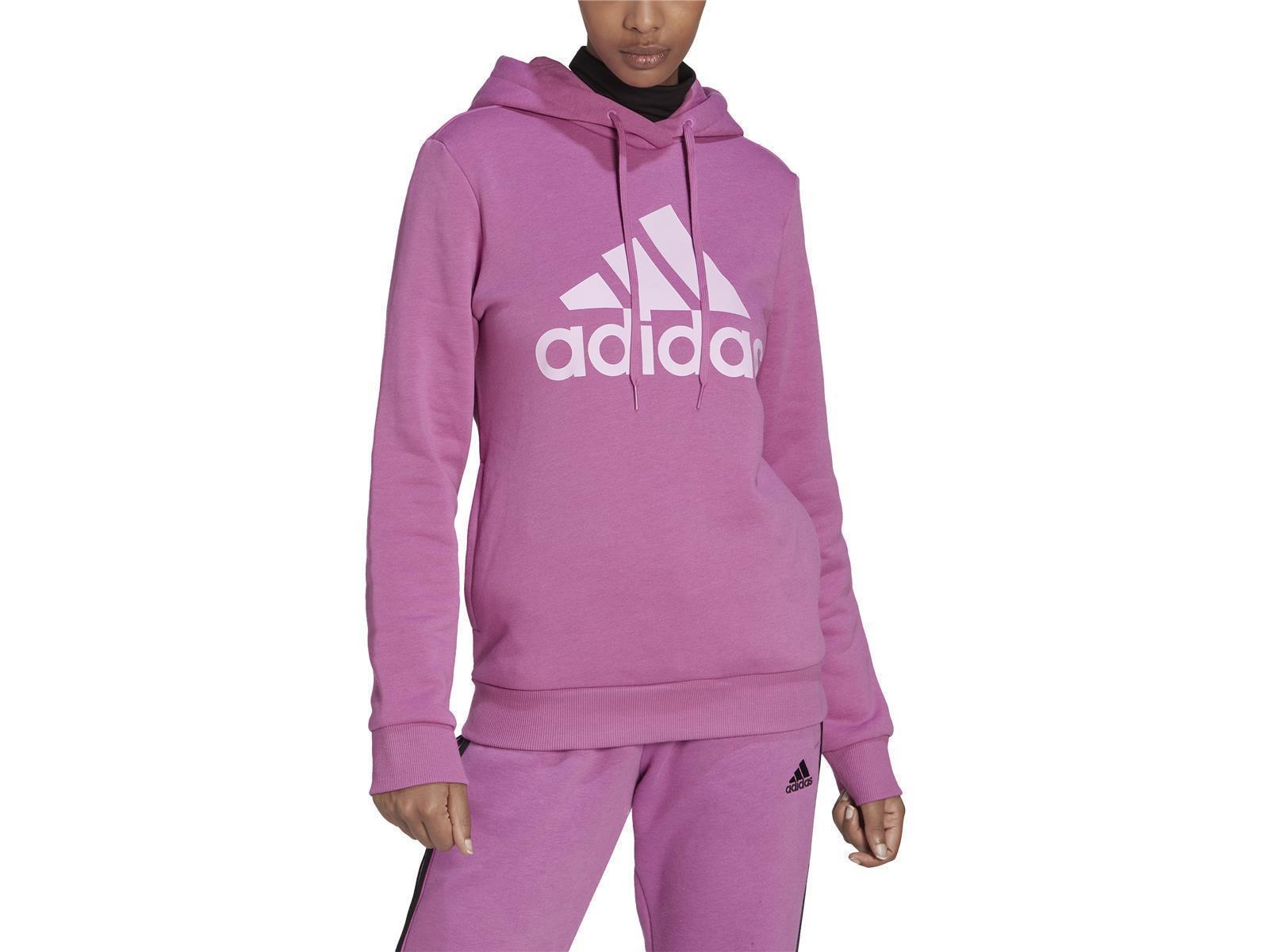 adidas Essentials Logo Fleece Hoody Damen rosa XS