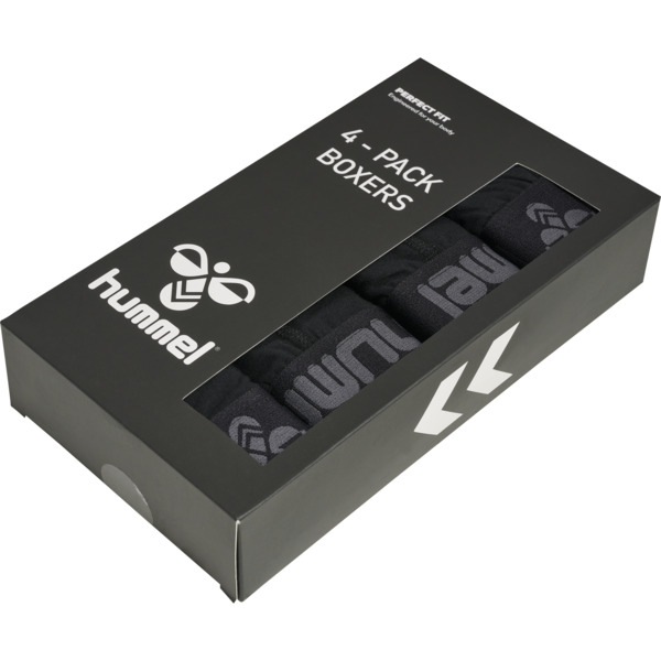 Hummel hmlMARSTON 4-PACK BOXERS BLACK/BLACK M