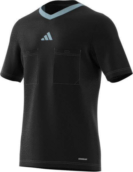 adidas Referee 22 Schiedsrichter Trikot kurzarm Herren schwarz L