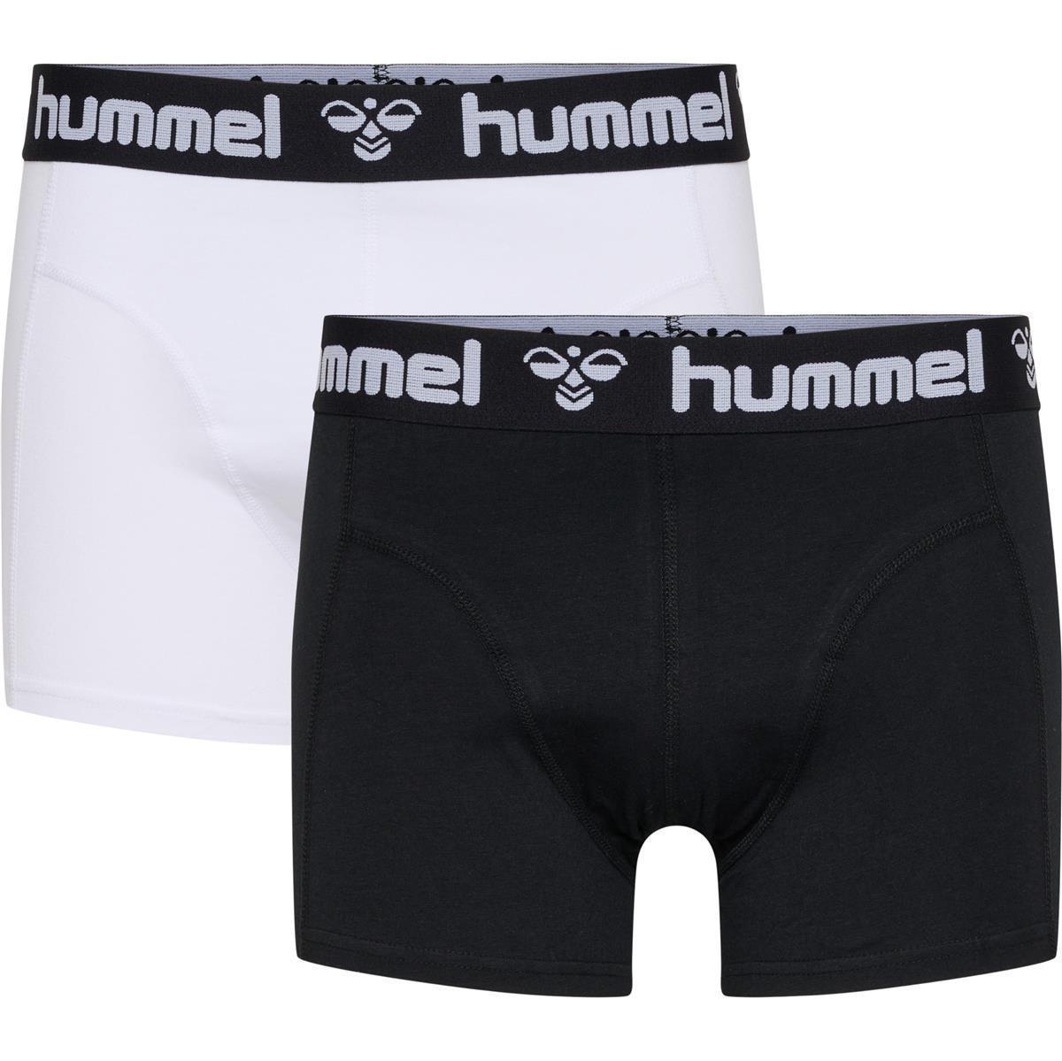 Hummel HMLMARS 2PACK BOXERS - BLACK/WHITE - S