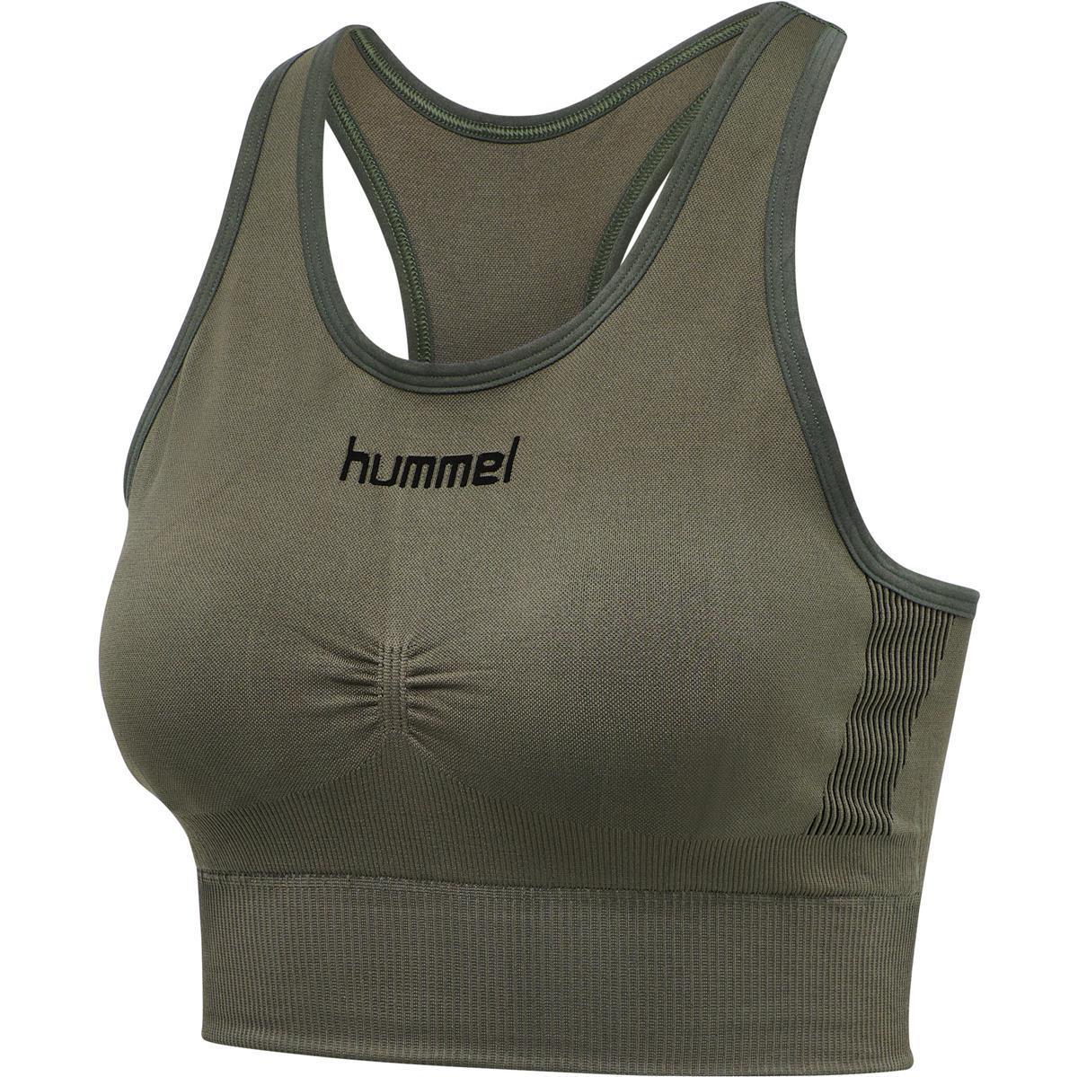 Hummel HUMMEL FIRST SEAMLESS BRA WOMAN - GRAPE LEAF - XS-S