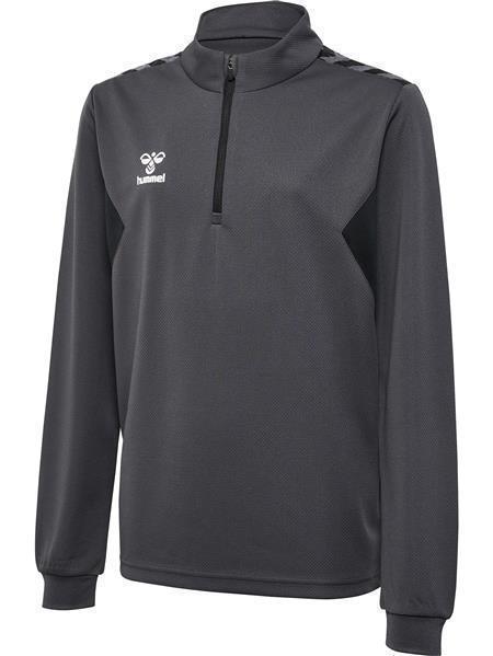 Hummel hmlAUTHENTIC HALF ZIP SWEAT KIDS - ASPHALT - 152