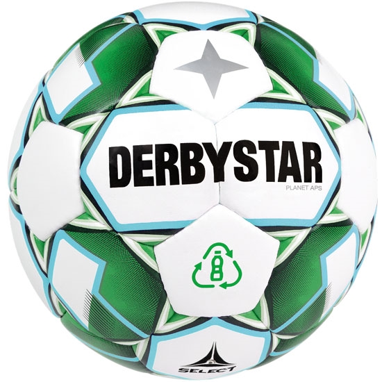 Derbystar Planet APS Spielball weiss/schwarz/grün 5