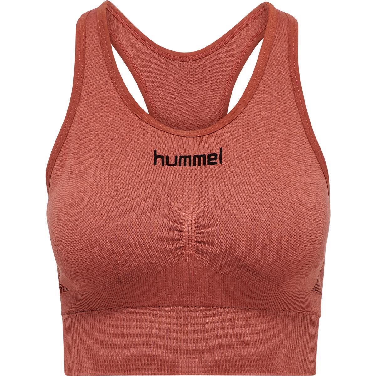 Hummel HUMMEL FIRST SEAMLESS BRA WOMAN - MARSALA - XL-2X