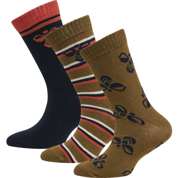 Hummel hmlALFIE SOCK 3-PACK - CAPULET OLIVE - 24/27