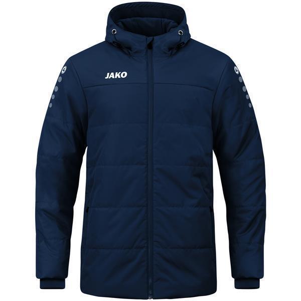 JAKO Coachjacke Team mit Kapuze 4XL Marine