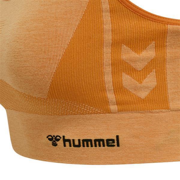 Hummel hmlCLEA SEAMLESS SPORTS TOP - BLAZINGORANGE/CARROTCURL MELAN - XS