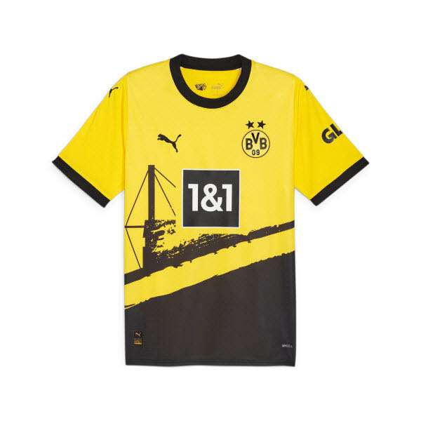 Puma BVB Home Jersey Replica Saison 2023/2024 gelb/schwarz XL