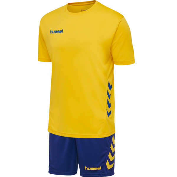 Hummel hmlPROMO KIDS DUO SET - SPORTS YELLOW/TRUE BLUE - 116