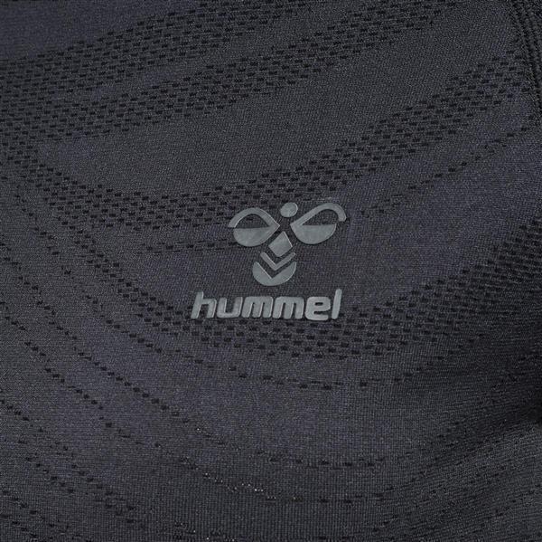 Hummel hmlONGRID SEAMLESS L/S WO - JET BLACK/FORGED IRON - XS