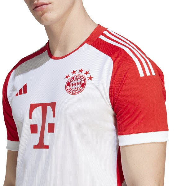 adidas FC Bayern Home Jersey Herren Saison 2023/2024 weiß/rot XXL