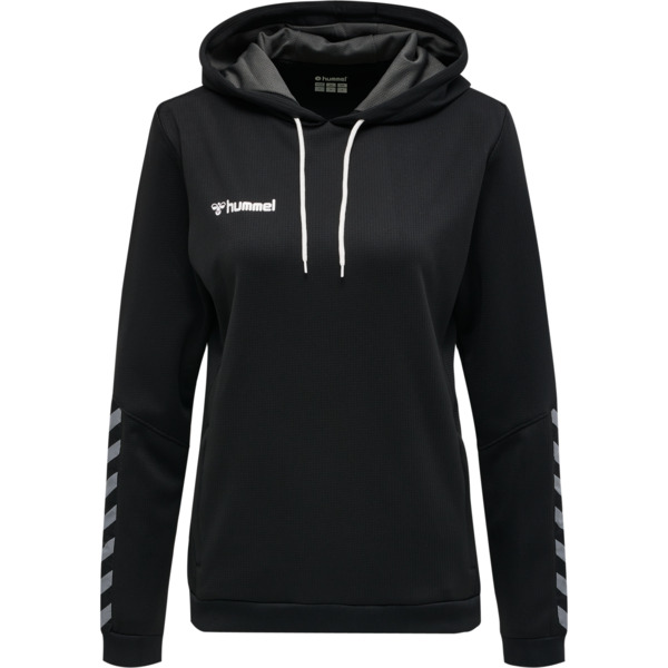 Hummel hmlAUTHENTIC POLY HOODIE WOMAN - BLACK/WHITE - S