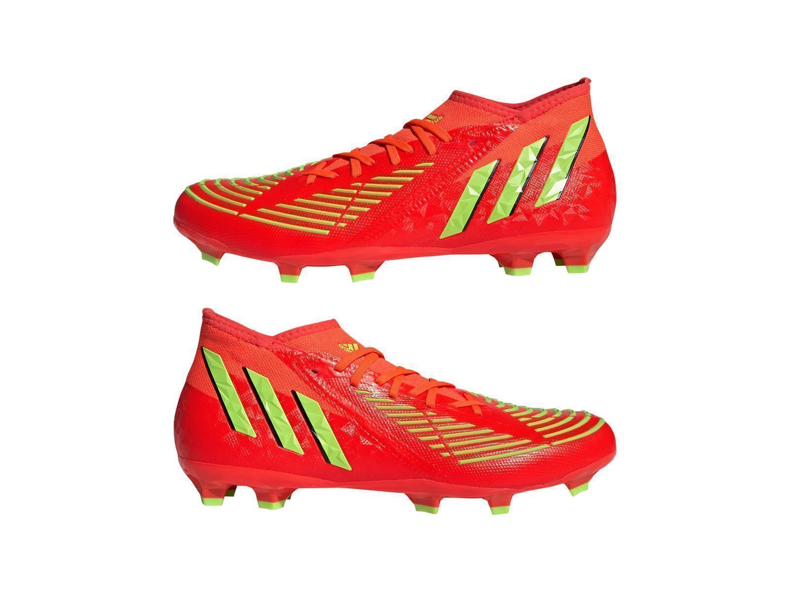 adidas Predator Edge 3 FG 47 1/3 rot/grün/schwarz