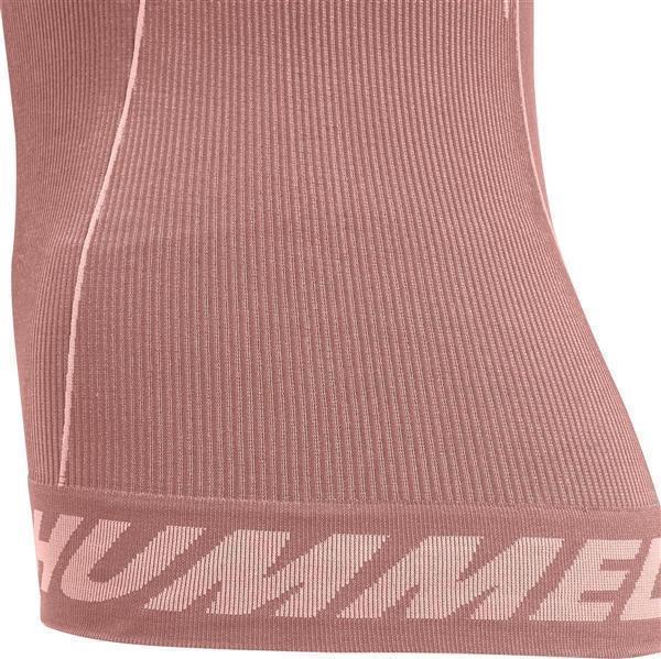 Hummel hmlTE CHRISTEL SEAMLESS TOP - WITHERED ROSE/ROSE TAN MELANGE - XL