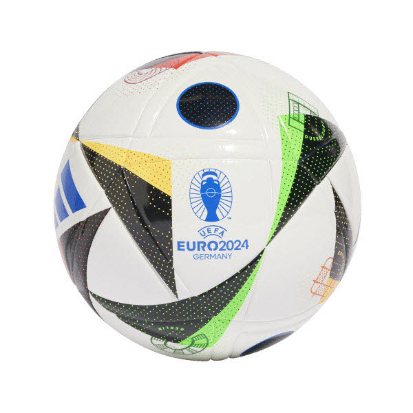 adidas Euro 24 League Junior Trainingsball 290 g white/black/globlu 5
