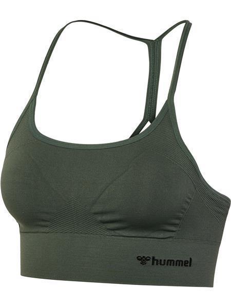 Hummel hmlTIFFY SEAMLESS SPORTS TOP - CLIMBING IVY - XL