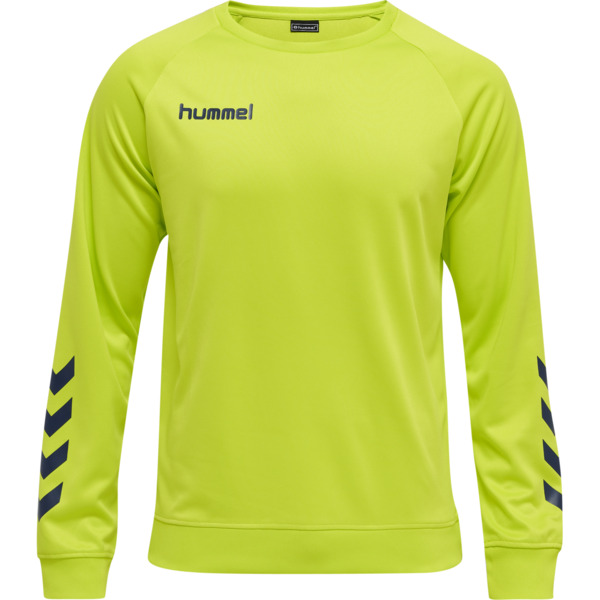 hmlPROMO POLY SWEATSHIRT - LIME PUNCH - S