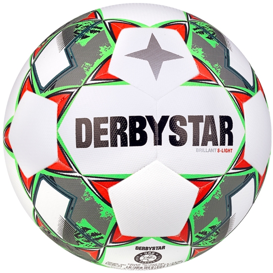 Derbystar Brillant DB S-Light v23 Trainingsball weiss grün rot 3