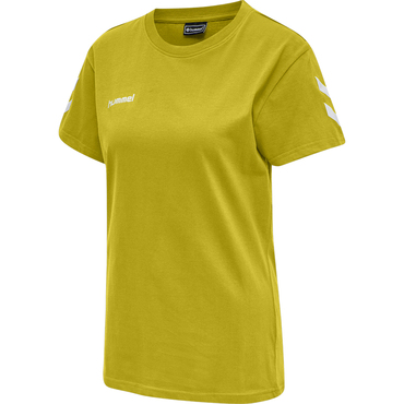 HMLGO COTTON T-SHIRT WOMAN S/S - BLAZING YELLOW - XL