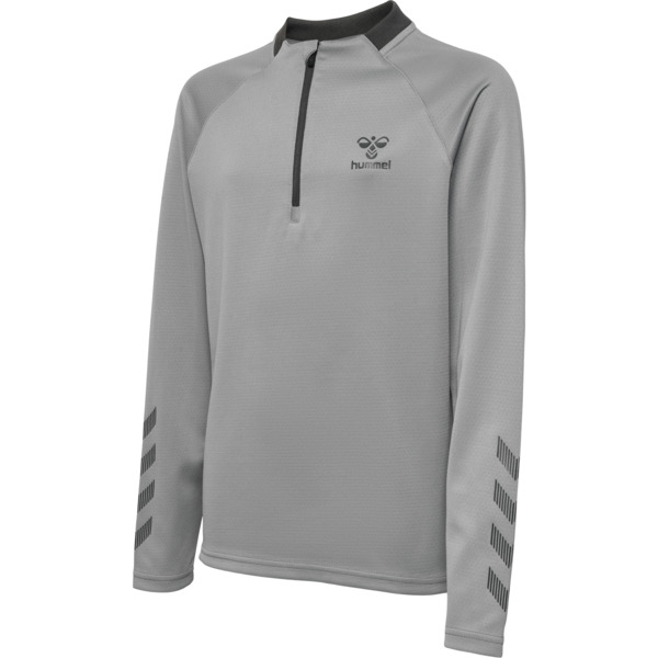 hmlGG12 ACTION HALF ZIP SWEAT KIDS - ALLOY - 164