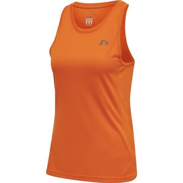 Hummel WOMEN CORE RUNNING SINGLET - ORANGE TIGER - S