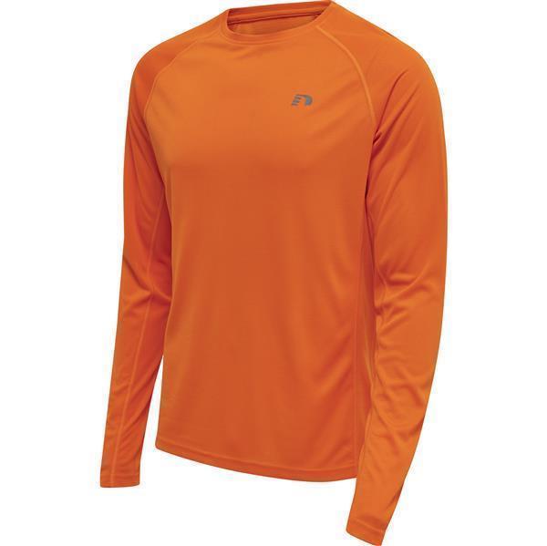 Hummel MEN CORE RUNNING T-SHIRT L/S - ORANGE TIGER - 2XL