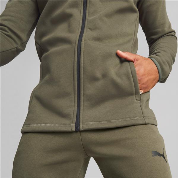 Puma Team Cup Casuals Hooded Jacke green moos L
