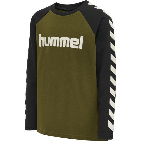 Hummel hmlBOYS T-SHIRT L/S - DARK OLIVE - 122