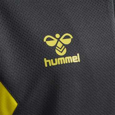 Hummel hmlAUTHENTIC HALF ZIP SWEAT KIDS - ASPHALT/SULPHUR SPRING - 152
