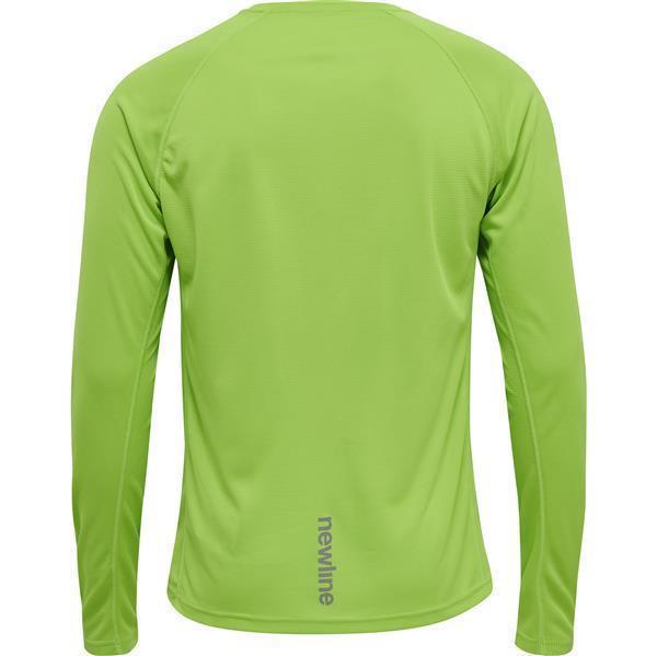 Hummel MEN CORE RUNNING T-SHIRT L/S - GREEN FLASH - 2XL