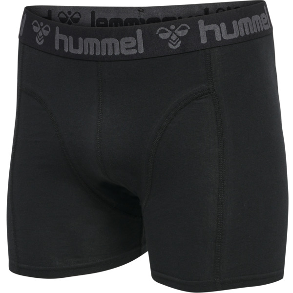 Hummel hmlMARSTON 4-PACK BOXERS BLACK/DARK GREY MELANGE XL