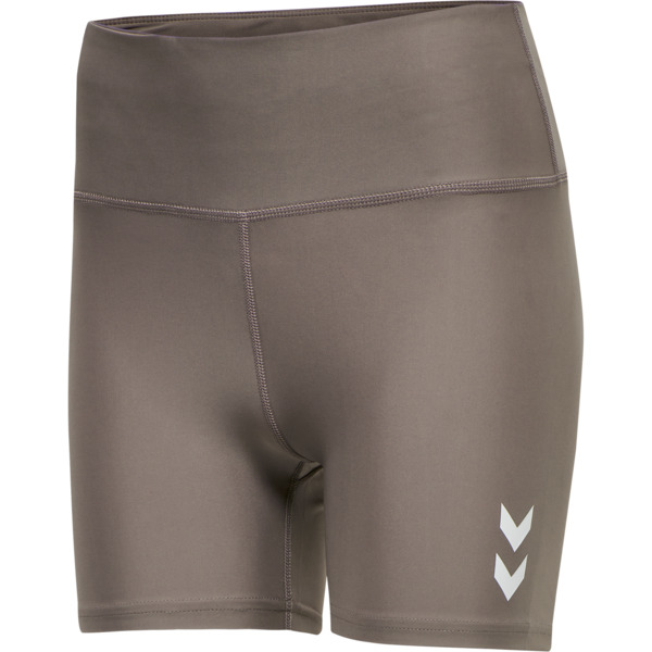 Hummel hmlTE TOLA HW TIGHT SHORTS - DRIFTWOOD - L