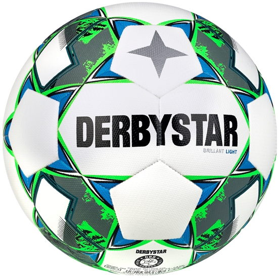 Derbystar Brillant DB Light v23 Trainingsball weiss grün blau 4