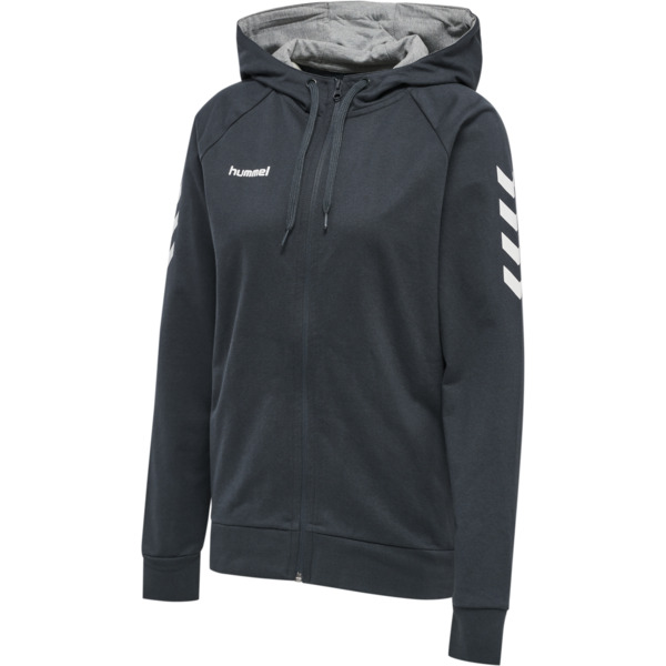 Hummel HMLGO COTTON ZIP HOODIE WOMAN - INDIA INK - M