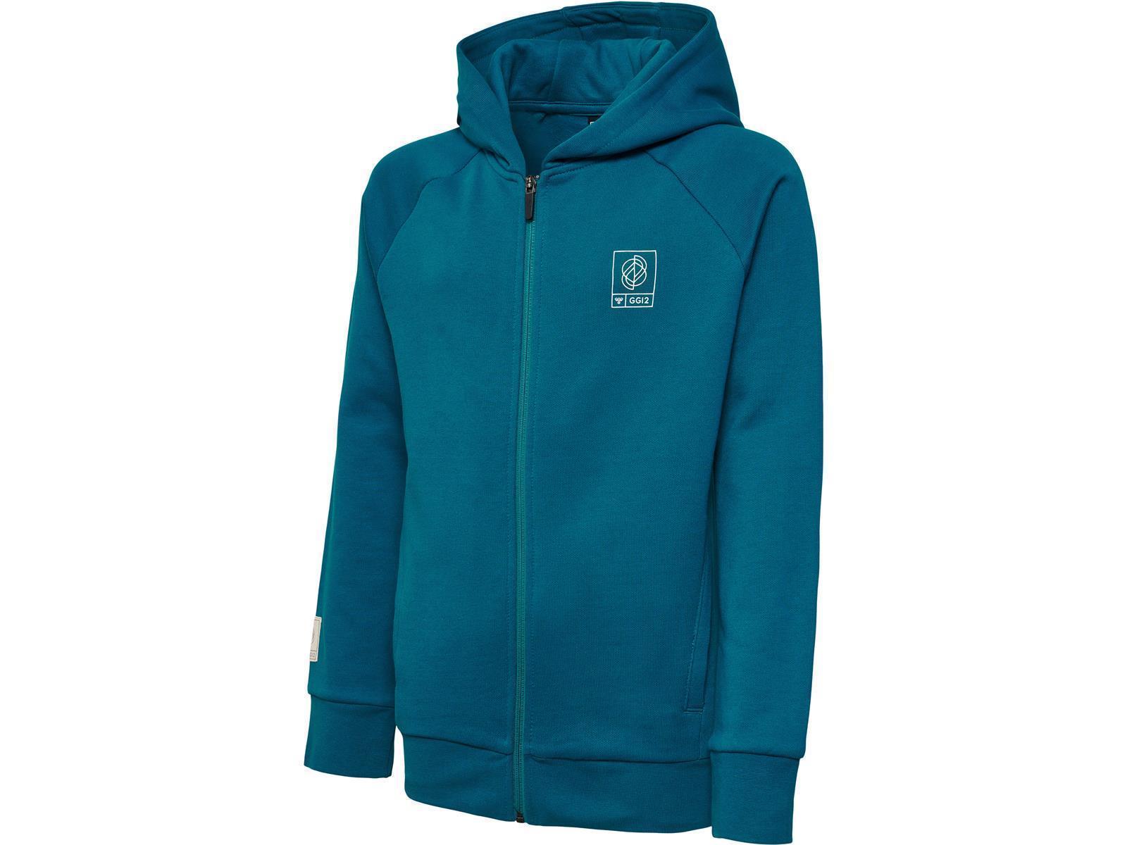 Hummel  hmlGG12 SWEAT ZIP HOODIE KIDS Blau Größe 176