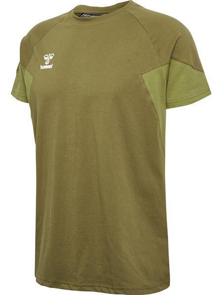 Hummel hmlTRAVEL T-SHIRT S/S - MILITARY OLIVE - XL