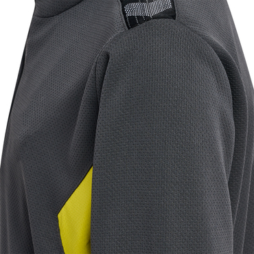 Hummel hmlAUTHENTIC HALF ZIP SWEAT KIDS - ASPHALT/SULPHUR SPRING - 152