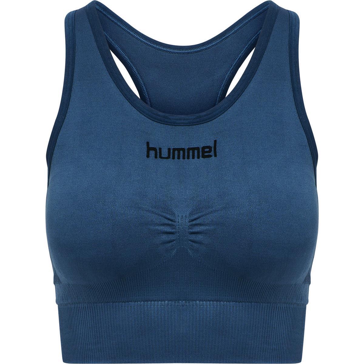 Hummel HUMMEL FIRST SEAMLESS BRA WOMAN - DARK DENIM - XL-2X