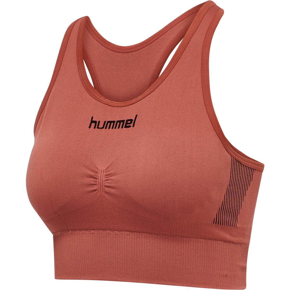 Hummel HUMMEL FIRST SEAMLESS BRA WOMAN - MARSALA - XL-2X