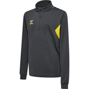 Hummel hmlAUTHENTIC HALF ZIP SWEAT KIDS - ASPHALT/SULPHUR SPRING - 152
